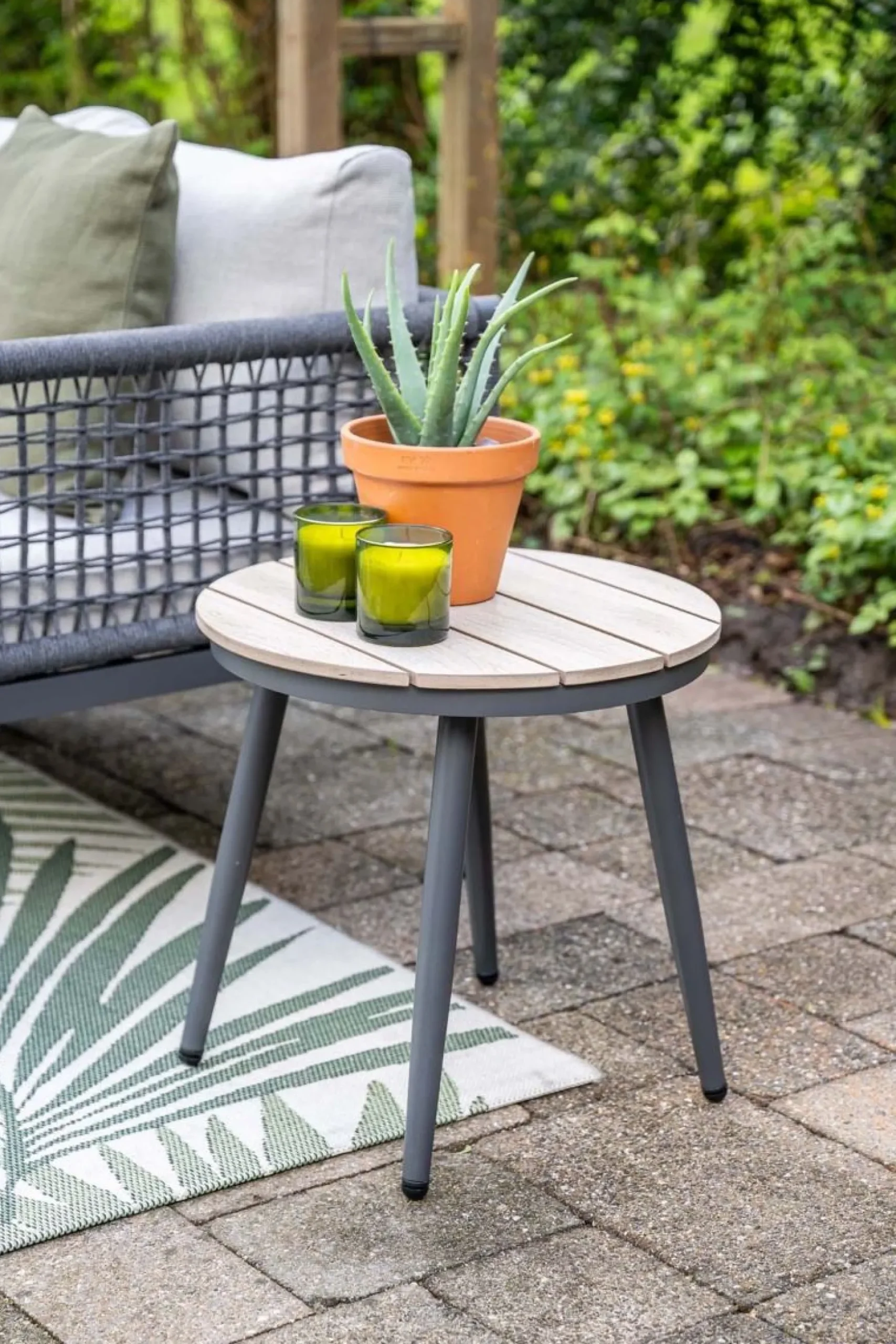 GI Margriet ronde bijzettafel Ø50 cm. - Carbon black
