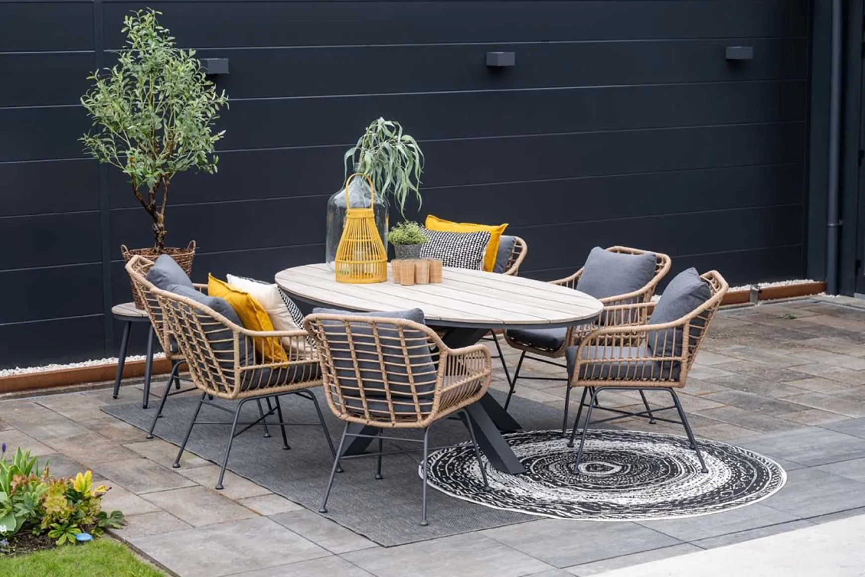 GI Margriet wicker dining tuinstoel - Naturel