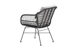 GI Margriet wicker dining tuinstoel - Zwart