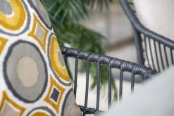 GI Margriet wicker dining tuinstoel - Zwart