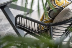 GI Margriet wicker dining tuinstoel - Zwart