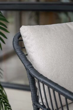 GI Margriet wicker dining tuinstoel - Zwart