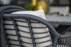 GI Margriet wicker dining tuinstoel - Zwart