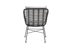 GI Margriet wicker dining tuinstoel - Zwart
