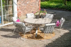 GI Margriet wicker dining tuinstoel - Taupe