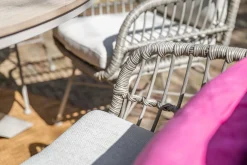 GI Margriet wicker dining tuinstoel - Taupe