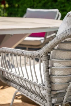GI Margriet wicker dining tuinstoel - Taupe