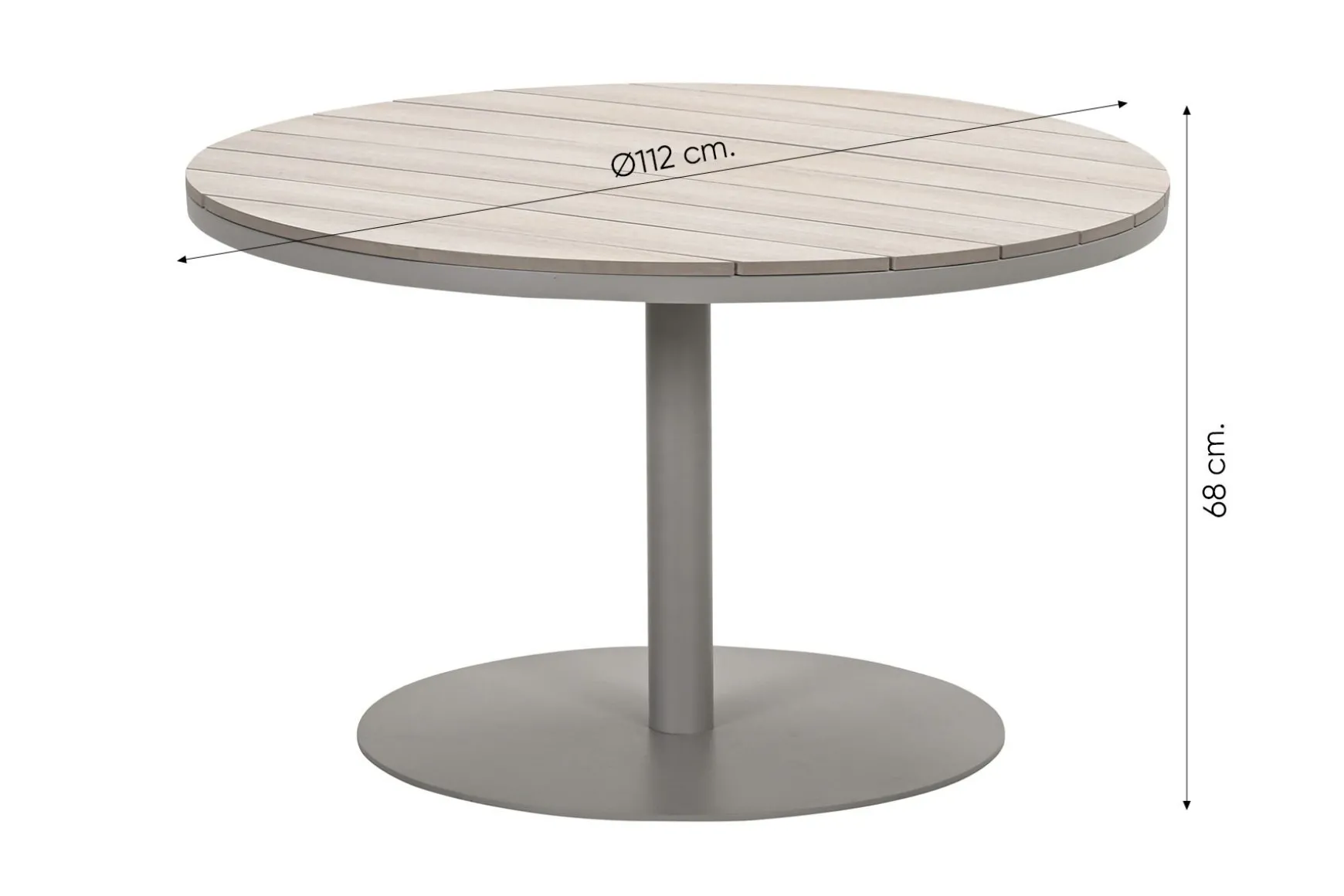 GI Matera ronde lounge-/dining tuintafel Ø112 cm.