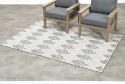 GI Naturalis buitenkleed 160x230 cm. - Grey Leaf