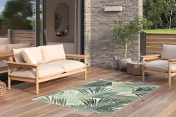 GI Naturalis buitenkleed 160x230 cm. - Palm Leaf Groen