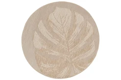 GI Naturalis rond buitenkleed Ø160 cm. - Leaf Taupe