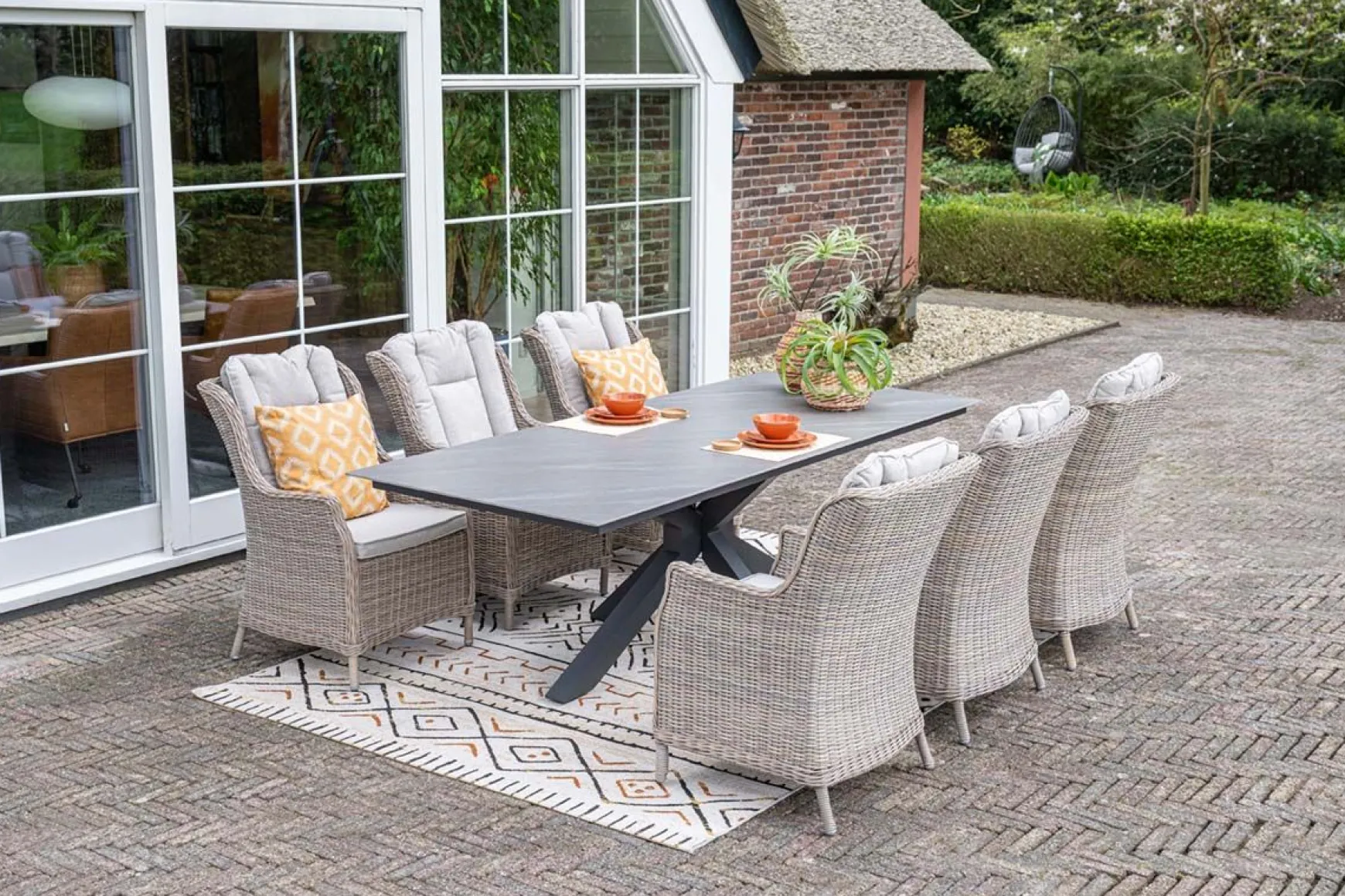 GI Osborne dining tuinstoel - Licht bruin/Zand