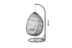 GI Panama swing egg - Carbon Black/Zand