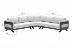 GI Realdo aluminium hoekbank