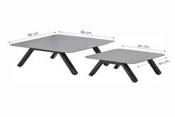 GI Realdo aluminium loungetafel set (2-dlg)