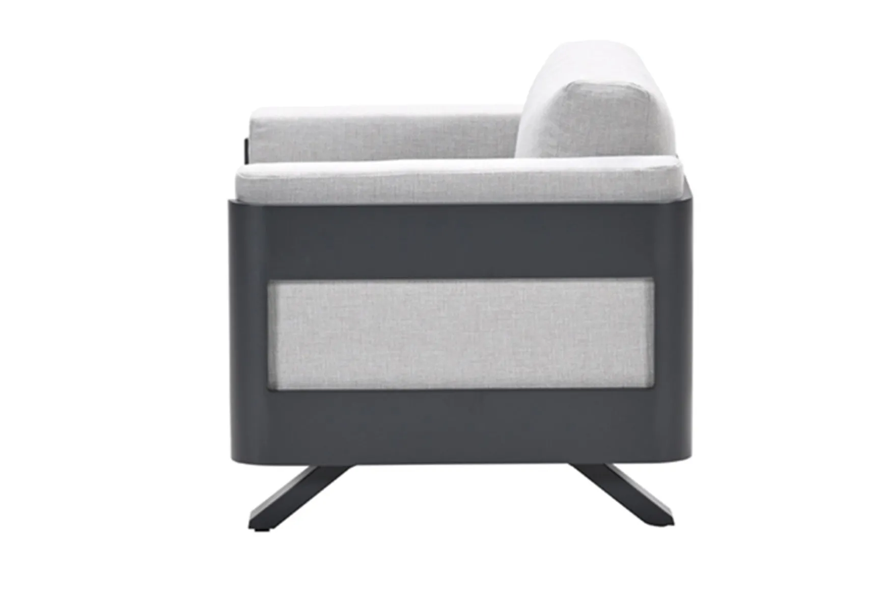 GI Realdo loungestoel - Carbon black/Zand
