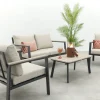 GI Ricca aluminium stoel-bank loungeset (4-dlg)