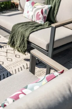GI Ricca aluminium stoel-bank loungeset (4-dlg)