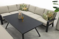 GI Rondo lounge- diningset (6-delig) - Carbon Black/Desert