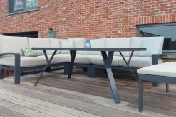 GI Rondo lounge- diningset (6-delig) - Carbon Black/Desert