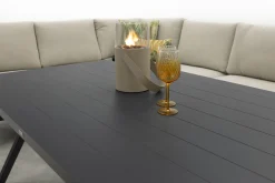 GI Rondo lounge- diningset (6-delig) - Carbon Black/Desert