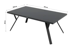 GI Rondo lounge- diningset (6-delig) - Carbon Black/Desert