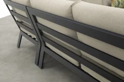 GI Rondo lounge- diningset (6-delig) - Carbon Black/Desert
