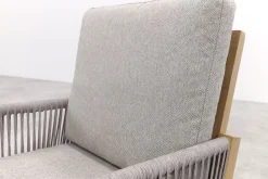 GI Sardinia dining fauteuil - Aluminium Teak look/Zand