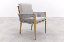 GI Sardinia dining fauteuil - Aluminium Teak look/Zand