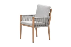 GI Sardinia dining fauteuil - Aluminium Teak look/Zand