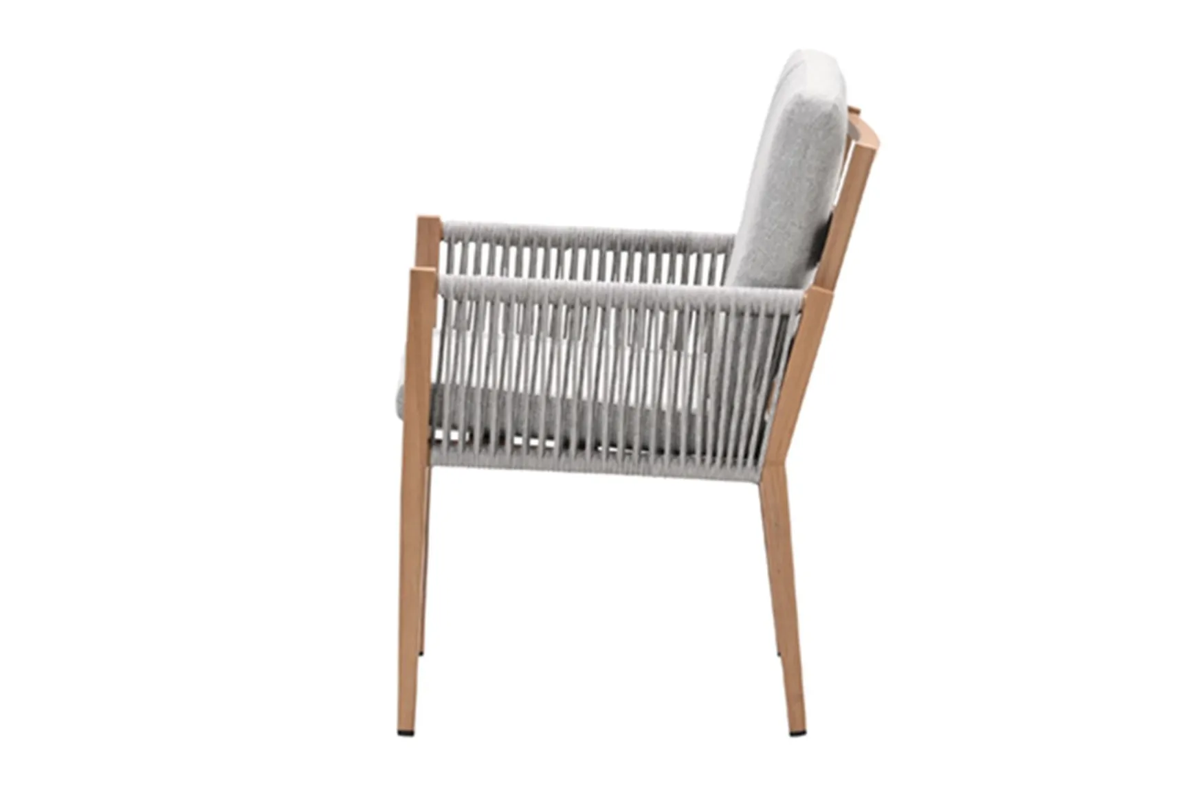 GI Sardinia dining fauteuil - Aluminium Teak look/Zand