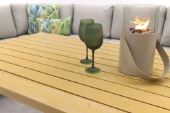 GI Sardinia lounge-dining set (5-delig) - Aluminium Teak look/Zand