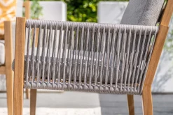 GI Sardinia lounge-dining set (5-delig) - Aluminium Teak look/Zand