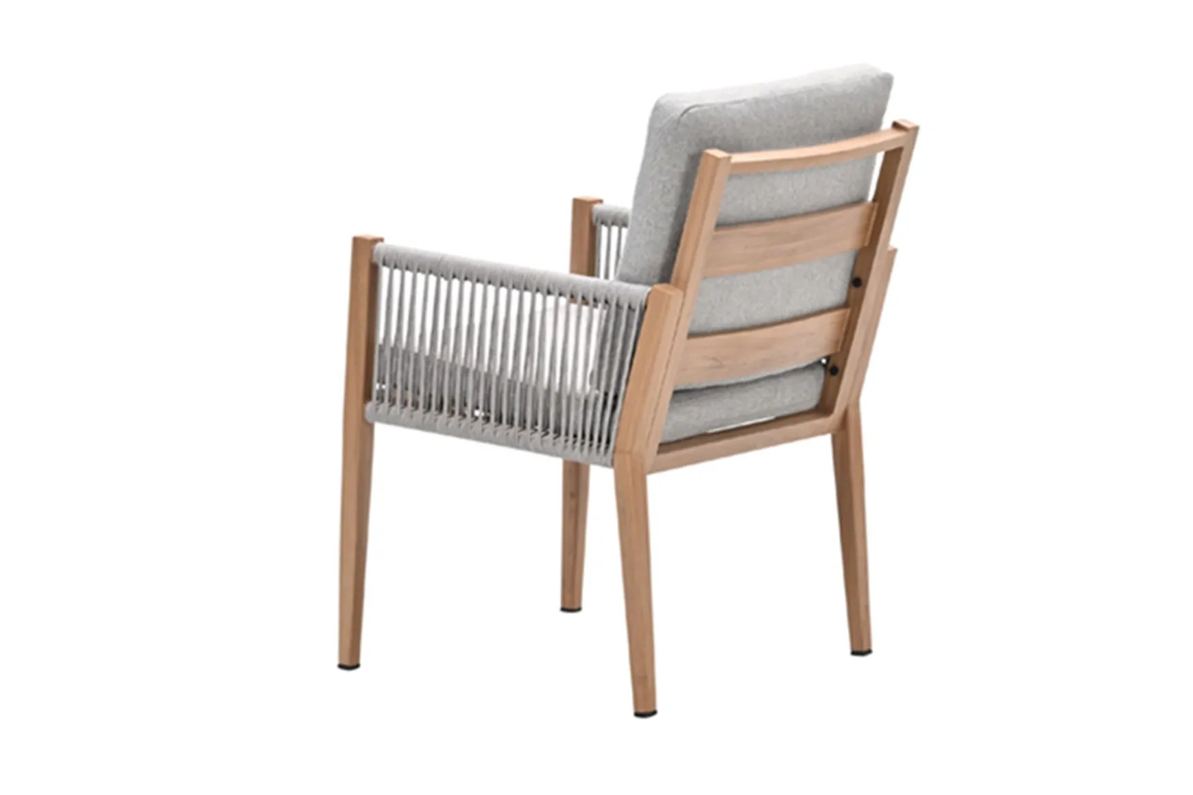 GI Sardinia lounge-dining set aluminium (7-delig) - Teak look/Zand