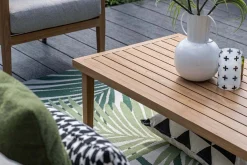GI Sardinia stoel-bank loungeset (4-delig) - Aluminium Teak look/Zand OP=OP