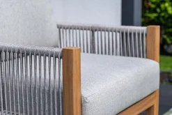 GI Sardinia stoel-bank loungeset (4-delig) - Aluminium Teak look/Zand OP=OP