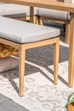 GI Sardinia tuinbank - Aluminium Teak look/Zand