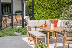 GI Sardinia tuinbank - Aluminium Teak look/Zand
