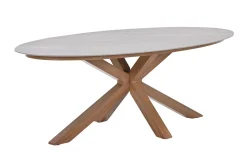 GI Scotland ovale tuintafel 230x115 cm. - Teak look (OP=OP)