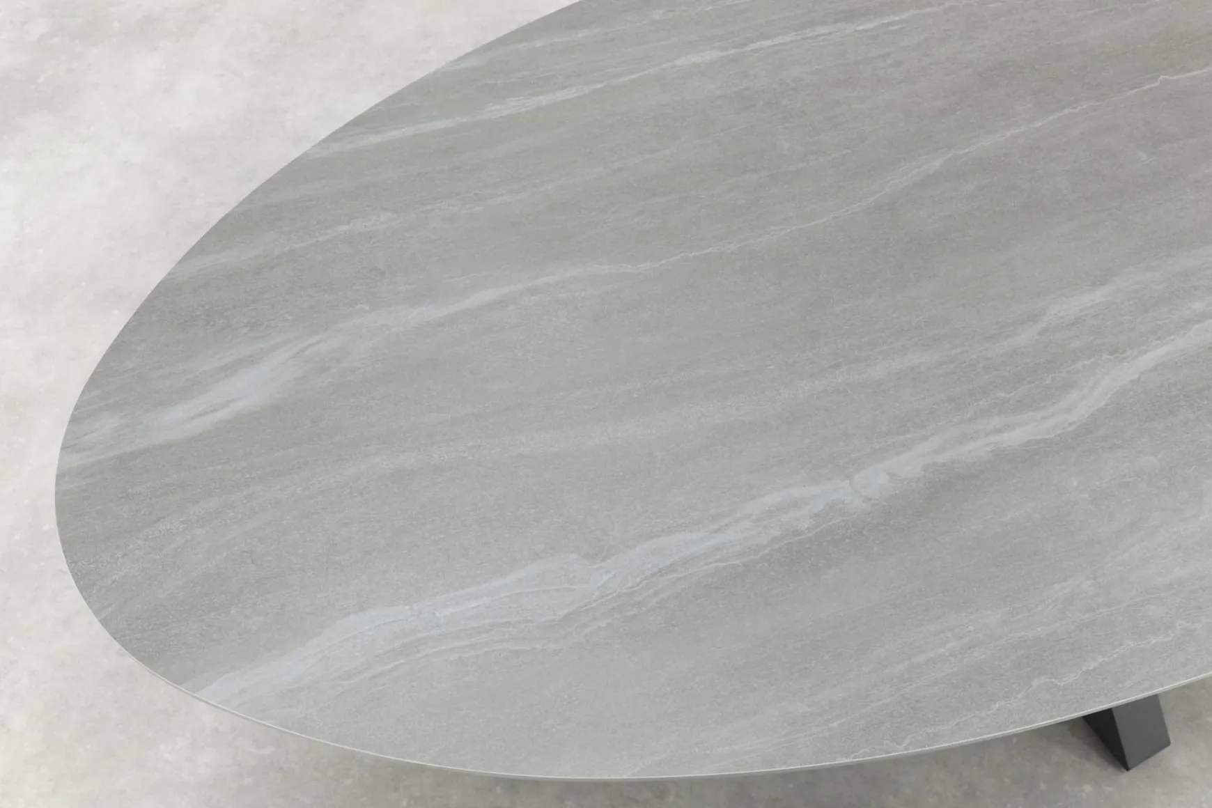 GI Scotland ovale tuintafel 230x115 cm. - Carbon Black
