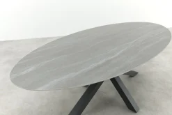 GI Scotland ovale tuintafel 230x115 cm. - Carbon Black