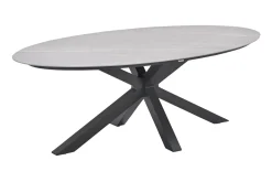 GI Scotland ovale tuintafel 230x115 cm. - Carbon Black