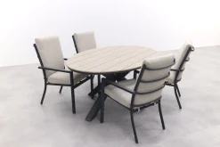 GI Sergio / Edison 180 x 115 cm. tafel - ovale tuinset
