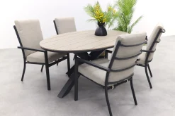 GI Sergio / Edison 180 x 115 cm. tafel - ovale tuinset