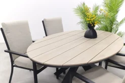 GI Sergio / Edison 180 x 115 cm. tafel - ovale tuinset