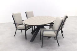 GI Sergio / Edison 180 x 115 cm. tafel - ovale tuinset