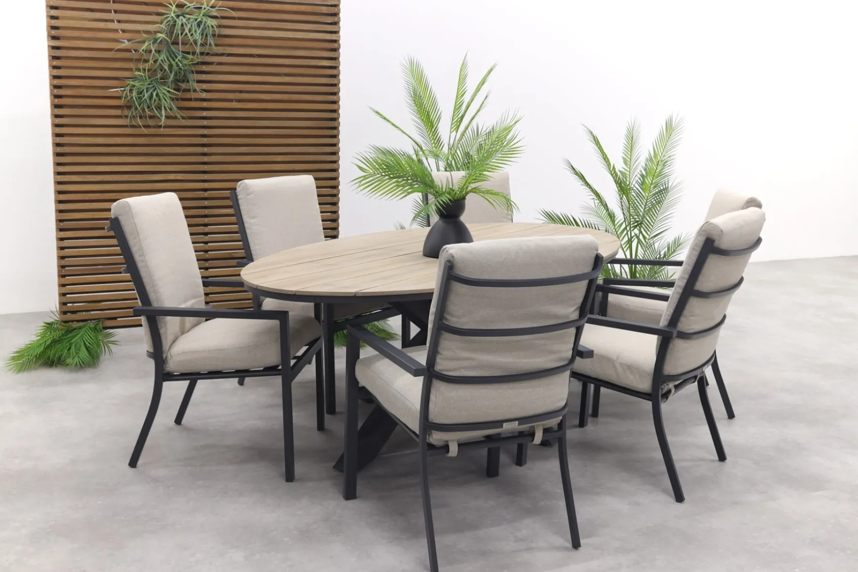 GI Sergio / Edison 220 x 115 cm. tafel - ovale tuinset