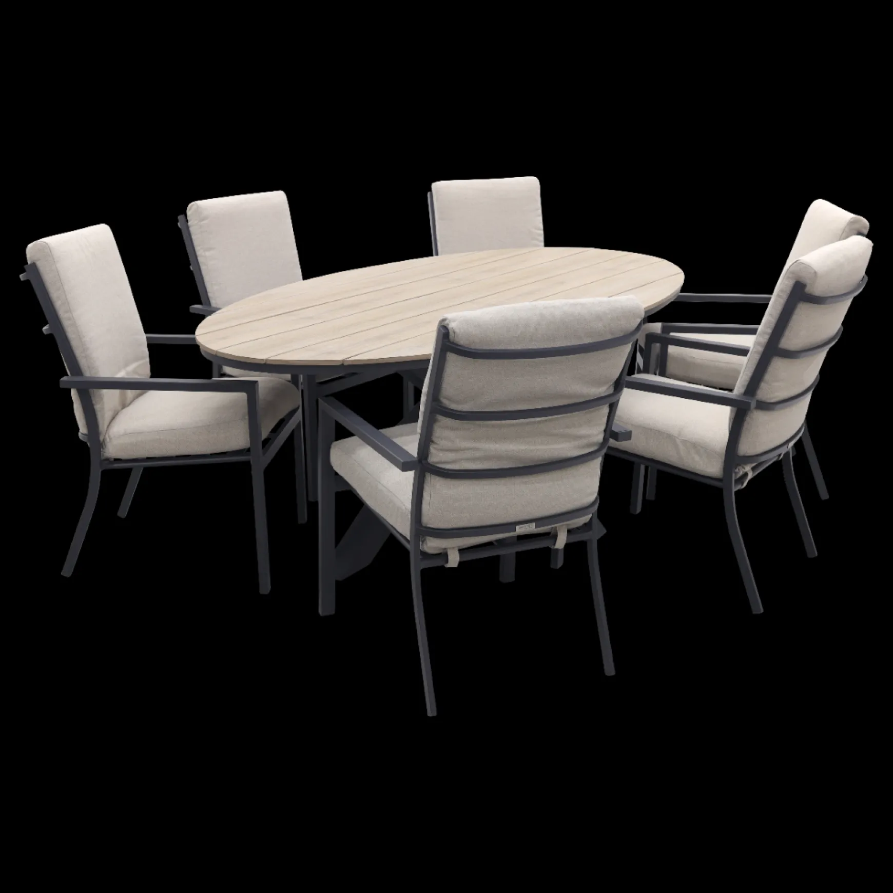 GI Sergio / Edison 220 x 115 cm. tafel - ovale tuinset
