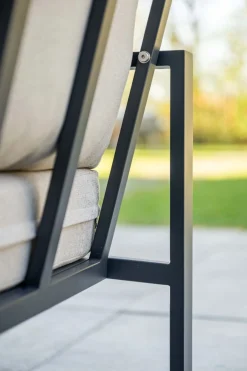 GI Springs aluminium loungeset - Carbon black