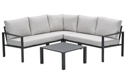 GI Springs aluminium loungeset - Carbon black